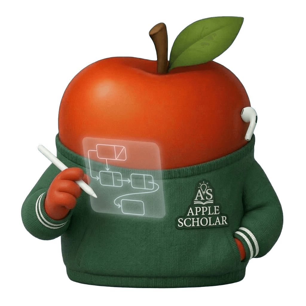 Apple Scholar mascot
